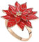 1 Pcs Weihnachtsstern-Serviettenringe, Weihnachtsblumen-Serviettenringe, Rote Weihnachtsstern-Blumen, Serviettenhalter aus Legierung, Abendessen-Dekoration für Zuhause, Party, Hochzeit