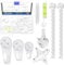 Glarks 52pcs Beton Wand Haken Kit, Unsichtbare Nagel Wand Schrauben Aufhänger, Unsichtbare Nagel Wand Haken, Unsichtbare Nagel Schrauben Wand Haken, Unsichtbare Nagel Aufhänger