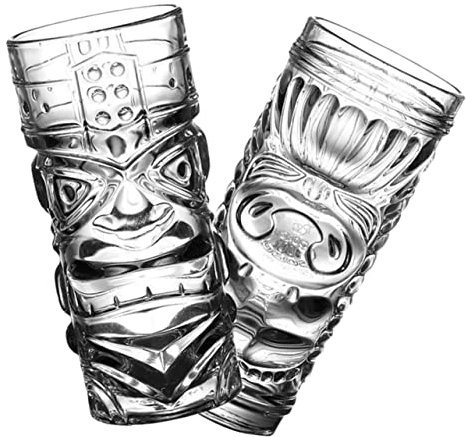 VOSAREA 2st Cocktail Glas Bierbecher Tiki-gläser Für Cocktails Whiskygläser Saftbehälter Partybecher Hawaiianische Kaffeetasse Tiki-becher Cocktailbecher Für Bar Cocktailgläser Transparent