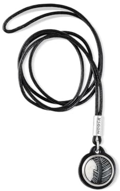 NOOSA-Amsterdam ORIGINAL LEDERKETTE MANI schwarz silber - ohne Chunk