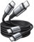 Rocoren 100W USB C to USBC, Fast Charging Cable [2Pack/2M] Type C Cable Charger Cable Lead, Usbc to Usb c Cable for iPhone 15 16 Pro Max Plus iPad Pro MacBook Galaxy S25 S24 S23 Ultra