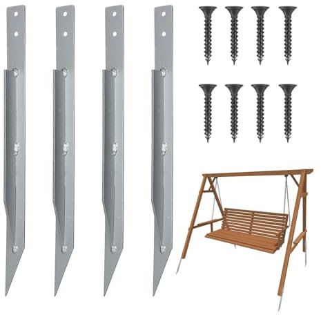 Outdoor Swing Anchors - Trampoline Wind Anchors Ground Stakes,Heavy Duty Tents Nails Accessories for Arch, Playhouse, Play Tower
