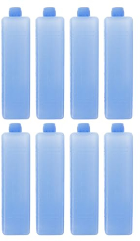 MAGICLULU 8 Pains de Glace pour Bouteilles Réutilisables en PE pour Boîtes à Lunch et Stockage de Lait, Blocs Réfrigérants Polyvalents et Solide, Pack de 8 Unités | Pains de Glace Réutilisables en PE pour Boîte à Lunch, Blocs Réfrigérants pour Glacière et Ventilateur Climatiseur