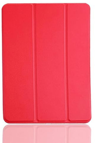 AKLiSa Étui pour iPad 9,7 (2017/2018) liseuse e-book tablette étui avec fonction veille/réveil automatique (rouge)