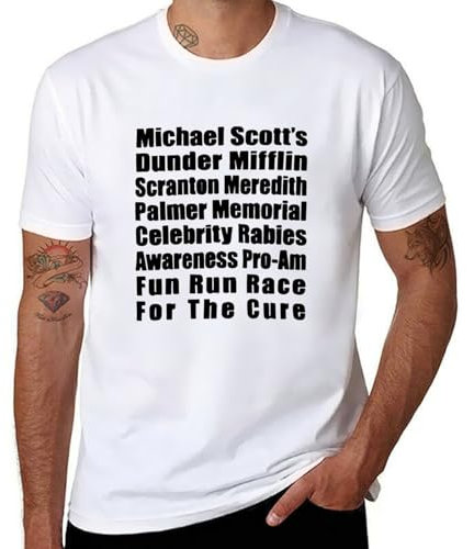 The | Office | Tv Series Fun Run Graphic, camiseta para hombre, Estilo blanco, L