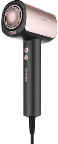 Cecotec Secador de Pelo Brushless de Última Generación DryGlam Nano Plasma. Potencia de 110,000 RPM y 1600W, Función de Plasma, Gran Flujo de Aire, Duradero, 3 Temperaturas y 3 Velocidades