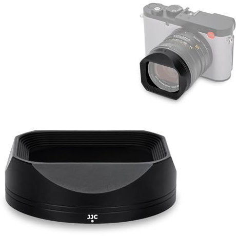 JJC Gegenlichtblende für Leica Q3 43/Q3 – Schirm aus Aluminiumlegierung, blendfrei, keine Vignettierung, funktioniert mit Filtern und Originaldeckel