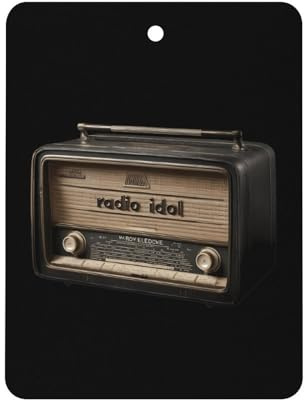 Vintage Radio Car Air Freshener Aromatherapy Tablets Hanging Scented Cards for Rooms Bathrooms Wardrobe Square