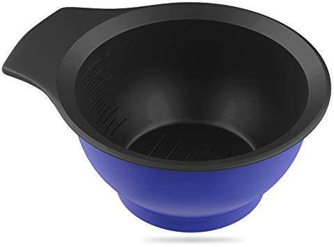 Salon Pro Hair Color Mixing Bowl for Barbershop Hairdressers, DIY Hair Dye Hair Coloring Plastic Bowl for Ombre Hair, Sturdy Hair Tint Cup for Long Hair Short Hair Human Hair Per Hair - Royal Blue