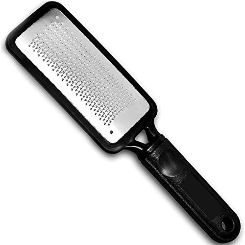 Angel Kiss Colossal Foot File Scraper Pedicure File - Premium Stainless Steel Foot Rasp, Dead Skin Callus Remover for Feet, Gentle Foot Scrubber, Pedicure Tools for Salon-Quality Foot Care, Black