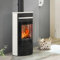 Olsberg O237574 Tecapa II Compact Kaminofen Glastür/Keramik Schneeweiß/A+