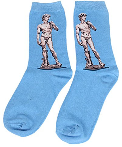 BriskyM SoxEra BerÜHmte Gemälde Gedruckte Wunderliche Socken Weltberühmtes Gemälde Mann socken Lady socken Herrlich süß Michael Jackson Marilyn Monroe Chaplin Häschen-Mädchen OPP (4)