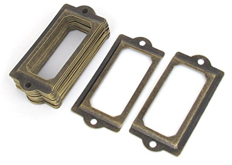 Aexit Schublade Plan Brust Schrank Aktenschrank Büro Label Name Karte Rahmen Halter Bronze Ton 20 stücke (a06d72f3bf6756cc863b8cc5953f6364)