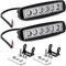 Willpower 2PCS Mini Led Arbeitsscheinwerfer Bar 6 Zoll 18W LED Scheinwerfer 12V 24V Spot Zusatzscheinwerfer Wasserdicht LED Light Bar für Auto Traktor Offroad SUV UTV ATV 4x4