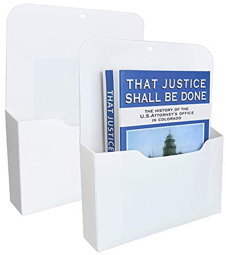 Cuasting Lot de 2 porte-documents magnétiques – Porte-papier, organiseur de poche, organiseur à suspendre, organiseur de fournitures de bureau, étui de rangement pour cahiers, planificateurs, lettres