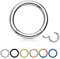 Treuheld® | Segmentring-Clicker aus Chirurgenstahl | Silber | Größe: 0.8mm x 5mm