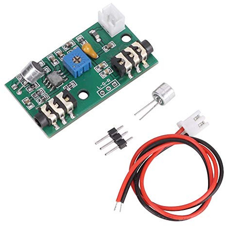 Garosa Microphone Board Amplifier Module Voice Audio Amplification Adjustable Microphone Amplifier Module Gain DC 2.6-10V,module