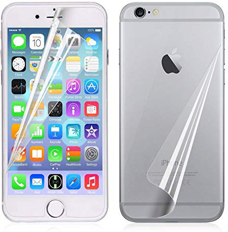 Displayschutzfolie aus gehärtetem Glas für Apple iPhone 6 7 8 Plus X XR 11 12 Pro Max SE (6S Plus, weiche Folie vorne + hinten)