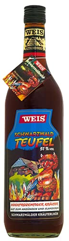 Schwarzwaldteufel | Kräuterlikör aus der Elztalbrennerei Weis | 1l. Flasche