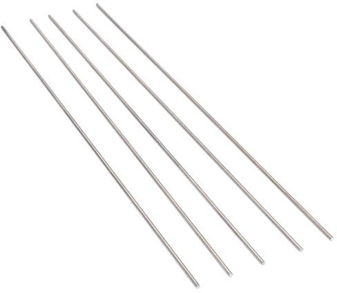 Geeyu ZHaonan-tiges de soudures Tiges Ti Titanium de 5 pcs de Grade 5, 2mm Diamètre 250mm Longueur, Tige de Titane léger en Poids léger, pour Le soudage