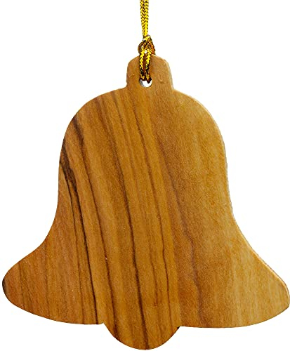 SIKORA BS-OH Baumschmuck Olivenholz Anhänger aus Bethlehem - 28 Modelle wählbar, Olivenholz:No.20 Glocke H ca 6cm