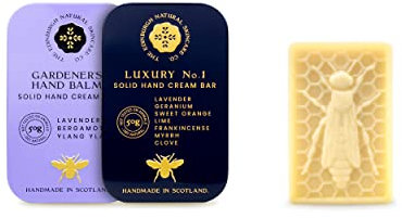 Moisturising Solid Hand Cream Bars | For Dry & Sensitive Hands | Gardeners & Luxury No.1 Scent | Natural Hand Cream | No Sticky Residue | Luxury Gift | Cruelty Free | Edinburgh Skincare Company