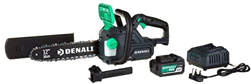 Amazon Brand Denali by SKIL 18 V (20V MAX) Brushless 30 cm Chain Saw Kit, Includes 4.0Ah Battery and Charger