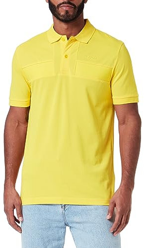 BOSS Paule 2 Polo, Jaune Vif, M Homme