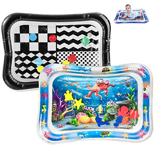 PandaEar Water Mat for Infants and Toddlers, Tummy Time Baby Toys for 3 6 9 Months Girls and Boys