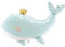 XXL Folienballon Wal großer Ballon Kindergeburtstag Babyparty Babyzimmer Baby Dusche Party Dekoballon Geburtstag Junge Mädchen, Farbe Mintgrün, 80cm