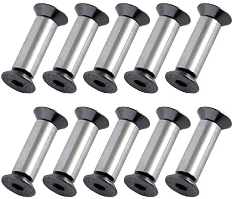 YFS Vis à tête bombée avec hexagone Encastré pour Poignée de 5 mm Rivets à boulon avec Poignée Couteau 10 Pièces/Set Rivets à Boulon avec Poignée Couteau YFS Couteaux à Tête Hexagonale Plat