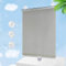 TZYYAO Fenster Verdunklungs Rollos,Saugnapf Fensterrollo,Keine Bohrungen Tragbarer Vorhang,Einziehbarer Sonnenschutz-Rollos,TemporäRe Jalousien,Grey-30×125cm(11.8 * 49.2in)