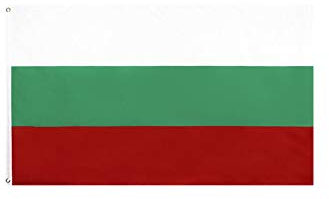 Stormflag Bandera Bulgaria bandera 3x5ft/ 90x150cm poliéster 90g, 2 ojales de metal costura doble con ojal