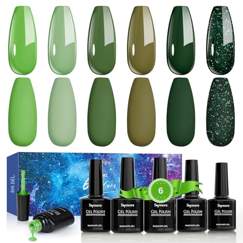 Skymore UV Nagellack Gel Nagellack UV Lacke für Nägel, 8mlx6 Farben Gel Polish UV Gel Nagellack, Gelnagellack für UV Lampe, Ideal UV Nagellack Geschenk für Frauen