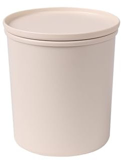 AWAVE Frischhaltedose rund mit Deckel, luftdicht, 800 ml, natur, aus recycelten PET-Flaschen, Vorratsdose Aufbewahrungsbox Vorratsbehälter, klimaneutral, Mehrweg, nachhaltig unterwegs