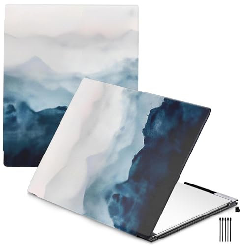 QIOFEARTH Custodia per tablet Remarkable 2 Paper da 10,3 pollici 2020, custodia protettiva sottile leggera e rigida con portapenne integrato, viene fornita con 2 punte per penna (montagna nebbiosa)