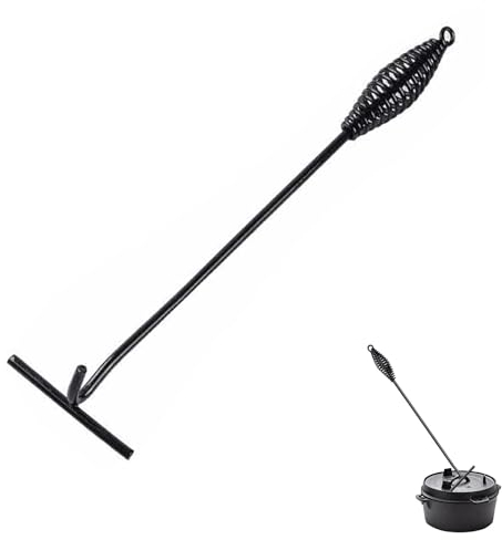 Dutch Oven Deckelheber, Deckelheber Griffhaken, Feuertopf Deckelheber, Küchen Zubehö, für Outdoor Topfheber, für BBQ, Feuertöpfe, Kochtopf, Camping, Gusseisen Töpfe, 26 CM