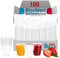 G.M. DISTRIBUZIONE 100 Bicchieri Monouso da 100 Ml in Plastica Trasparente PS, Bicchieri Usa e Getta per Caffè, Liquori, Amari, Vino, Superalcolici, Bicchieri Multiuso Monouso per Bar e Lounge Bar