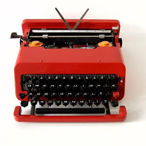 Tragbare Maschinen-Schreibmaschine, altmodische Schreibmaschine, Retro-Schreibmaschine, handgefertigt für kreative Schriftsteller, einfach zu bedienen, langlebige Schreibmaschine