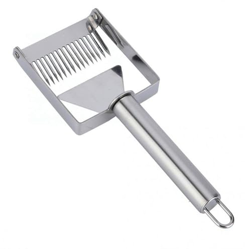 Baoblaze Honig Entdeckelungsgabel Wabenhonigschleuder Edelstahl Manueller Honigwabenkratzer Vielseitige Imkerausrüstung