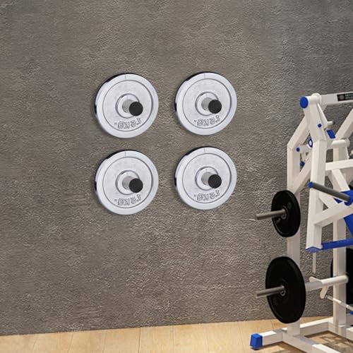 Wall-Mounted Weight Plate Holder - Space-Saving Alloy Steel Gym Storage Rack for Home and Professional Use