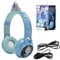Lexibook, Frozen, 2-1 Auriculares inalámbricos y con Cable con Tiara Princesa, Sonido Limitado a 85 dB, Efectos de iluminación, Plegable, Ajustable, Recargable, HPBT015FZ