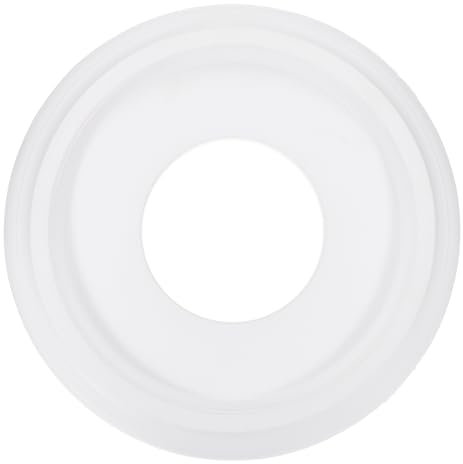 PATIKIL Medallones de Techo, 25x10cm Rosetón de Estuco de Espuma PU Placa de Cubierta Medallón de Araña para Techo Ventilador Pared Lámpara, Estilo Clásico, Blanco