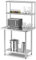 GYMAX Tavolo da Lavoro per Cucina Acciaio Inox Professionale, Carico 180kg + 155kg, Ripiano Inferiore Regolabile, per Commerciale Ristorante Ospedale (Stile 3, 92 x 61 x 170 cm)