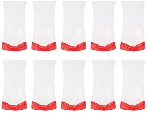 Tall Decorative Flower Vase | Expandable Clear Modern Centerpiece | 24X14.5Cm (9.45X5.71 Inches) Portable Vase for Living Room, Bathroom, and Wedding Decor | Elegant Table Accents for Any Occasion