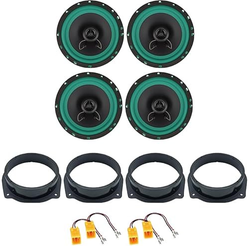 IPNOSIS Kit 4 Casse IP-01165 per Fiat Stilo (5P) con 2 Supporti Anteriori, 2 Supporti Posteriori e 4 Connettori