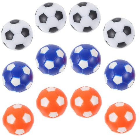 CIYODO 12stücke Teiliges Tischfußball Bälle Mini Kickerbälle in Orange-weiß Hochwertige Tischfußball Zubehörteile Für Junge Mädchen Und Erwachsene