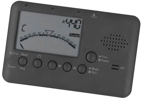 Zubehör für Blasinstrumente, Hochempfindliches Stimmgerät für Blasinstrumente, Digitales Metronom-Stimmgerät, 30–280 BPM, Hochpräzise Stimmung für Saxophon, Flöte, Trompete