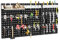 GYMAX Porte-Outils Mural en Métal, 2 Panneaus Perforées avec 28 Accessoires (Crochets, Porte-Tournevis, Porte-Foret, etc.), Rangement Organisateur d'Outils pour Garage, Atelier, Maison(Noir)