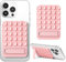 HOTUT Phone Suction Pad, Non Slip Suction Cup Phone Mount with Backing Mobile Fidget Mirror Holder for Selfies and Tiktok Videos, Sticky Smartphone Grip Compatible with iPhone and Android Cases